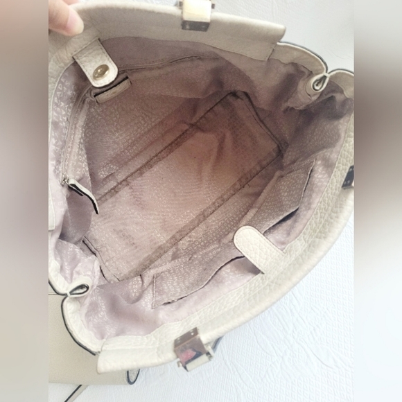 Kate Spade NY BANDLE Everett Way Tallulah Large & Crossbody Pebble Leather Cream - Picture 11 of 15